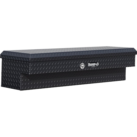 Buyers Products 13X16X87  Inch Textured Matte Black Diamond Tread Aluminum Lo-Sider Truck Tool Box 1733035